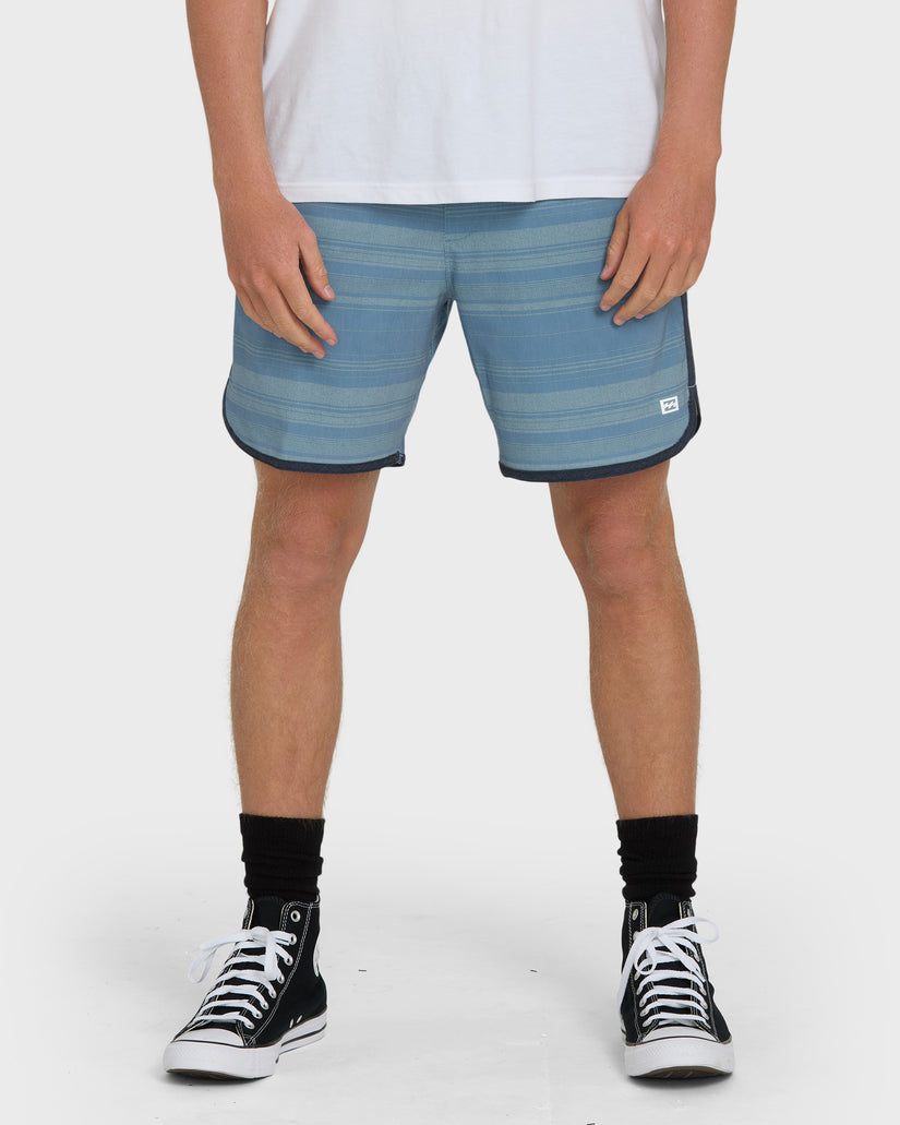 Billabong Surftrek Transit Elastic Shorts-Mid Blue