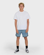 Billabong Surftrek Transit Elastic Shorts-Mid Blue