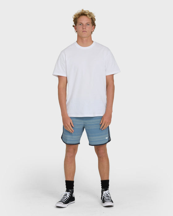 Billabong Surftrek Transit Elastic Shorts-Mid Blue