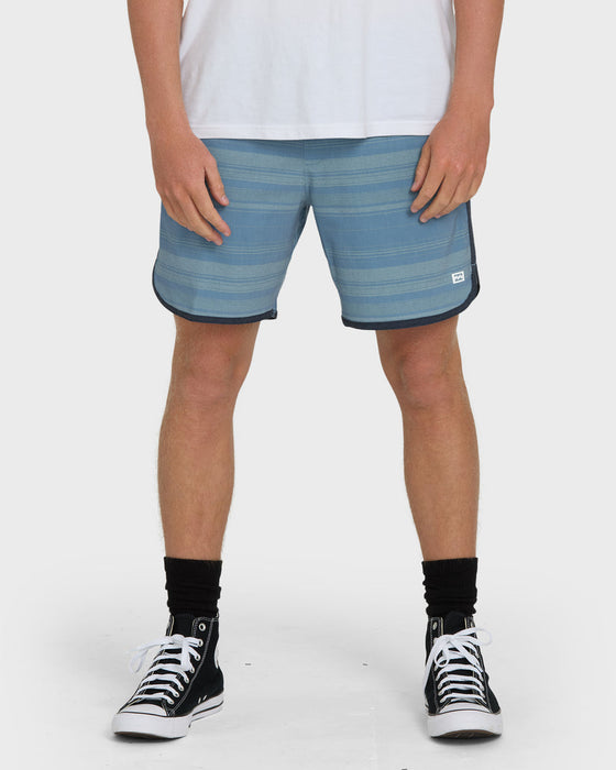 Billabong Surftrek Transit Elastic Shorts-Mid Blue