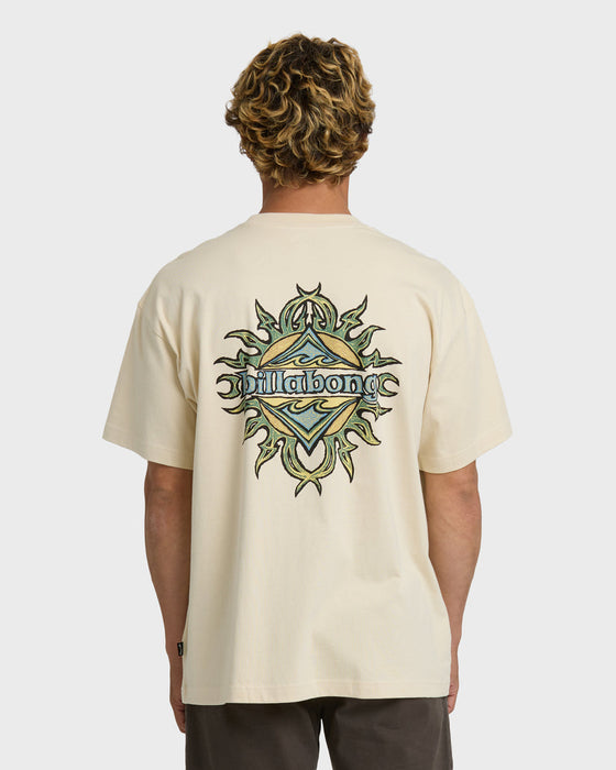 Billabong Solar Flare OG Tee-Oatmeal
