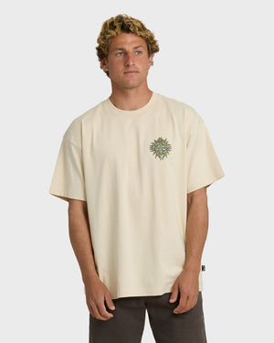 Billabong Solar Flare OG Tee-Oatmeal