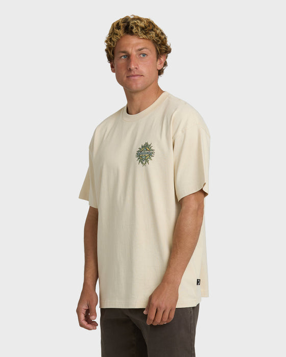 Billabong Solar Flare OG Tee-Oatmeal