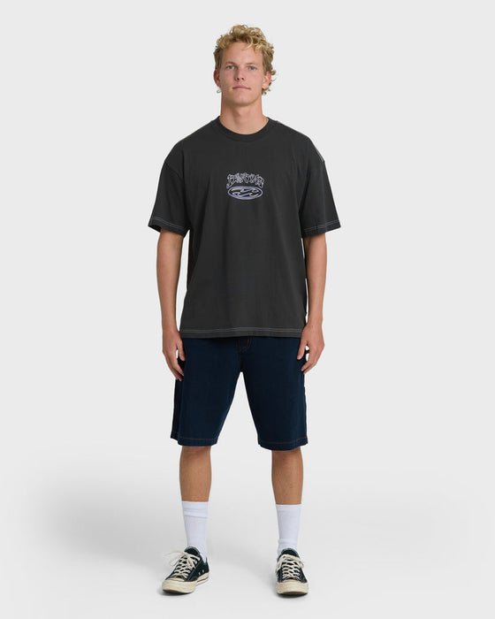 Billabong Bad Dog OG Tee-Black Vintage