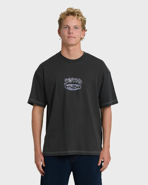 Billabong Bad Dog OG Tee-Black Vintage