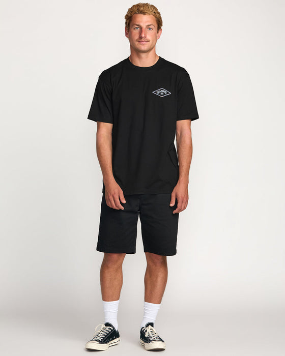 Billabong Diamond Arch Premium Tee-Black