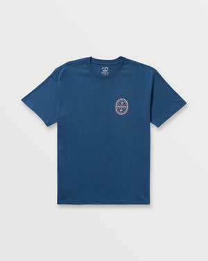 Billabong Sun Rays  Regular Tee-Deep Blue