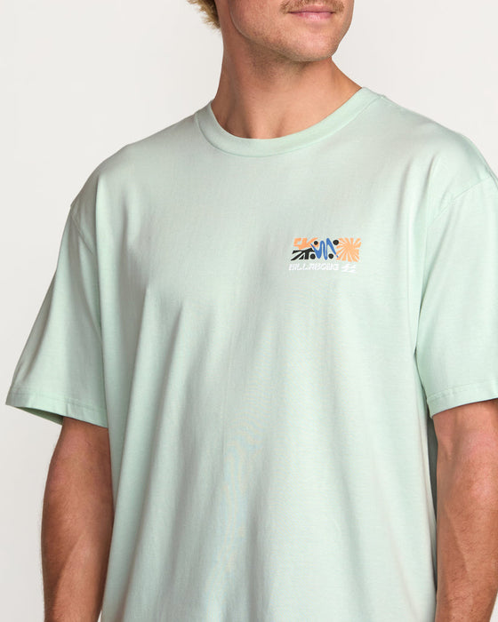 Billabong Segment Regular Tee-Ash Blue