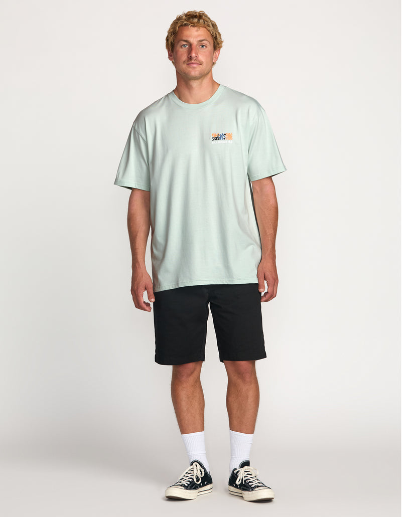 Billabong Segment Regular Tee-Ash Blue