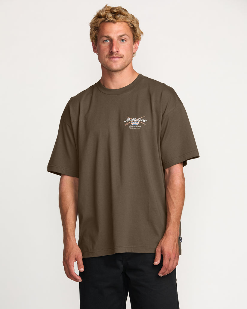 Billabong Crossboards OG Tee-Brown