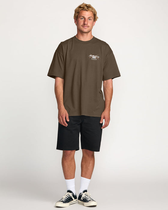 Billabong Crossboards OG Tee-Brown