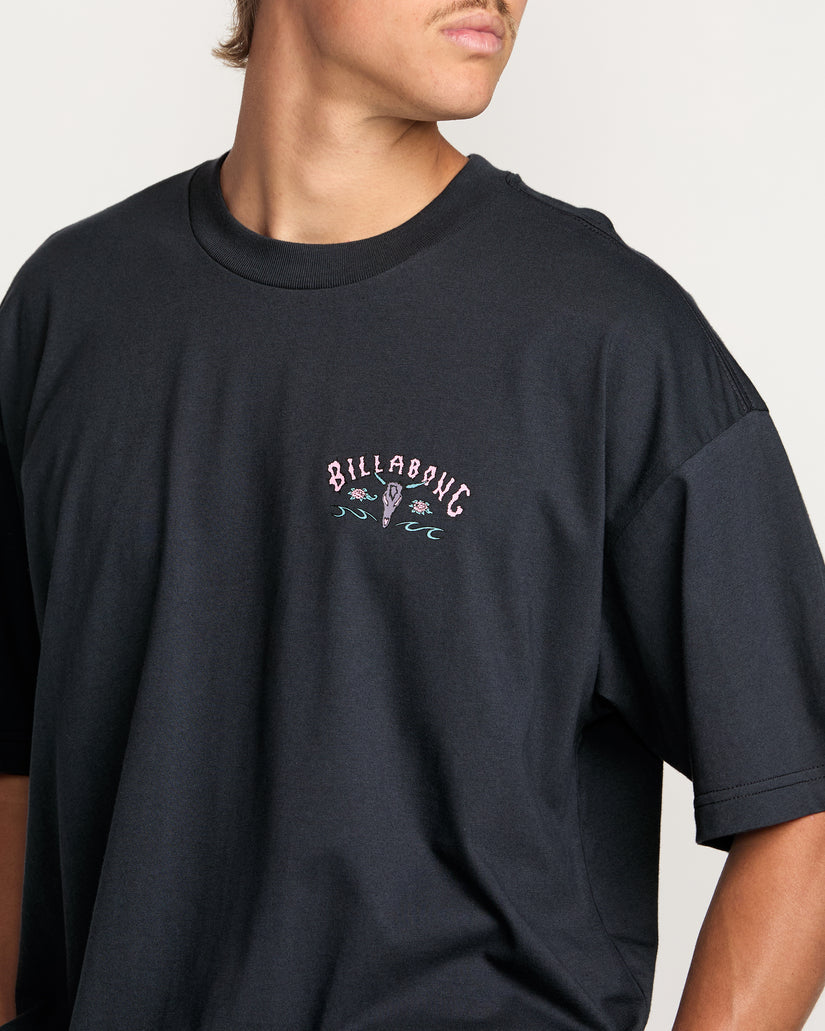 Billabong Raging Bull Regular Tee-Washed Black