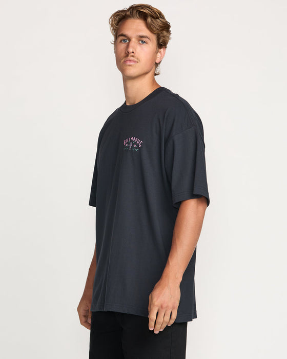 Billabong Raging Bull Regular Tee-Washed Black