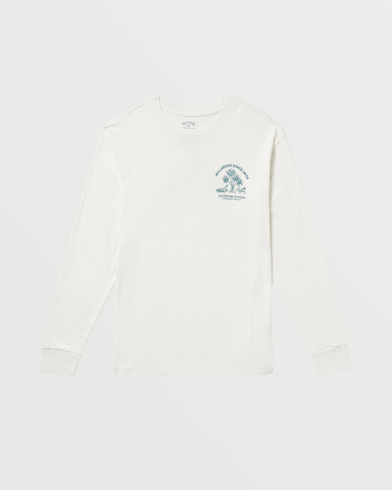 Billabong Dusty Road Adiv L/S Tee-Off White