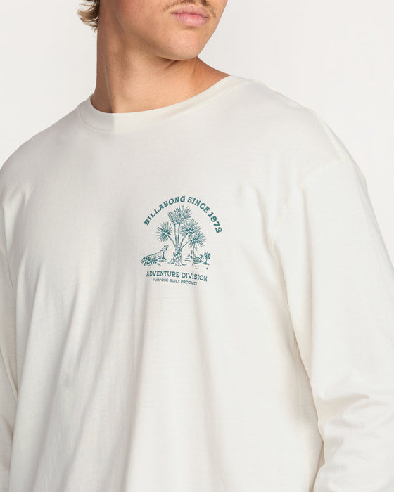 Billabong Dusty Road Adiv L/S Tee-Off White