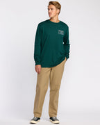 Billabong Range Adiv  L/S Tee-Spruce Green