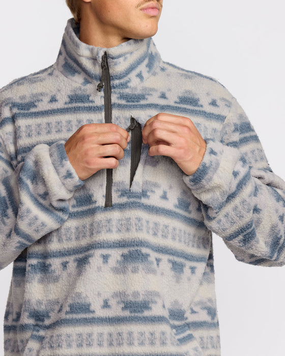 Billabong Boundary Mock Sweatshirt-Alloy