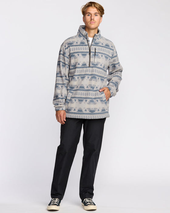 Billabong Boundary Mock Sweatshirt-Alloy