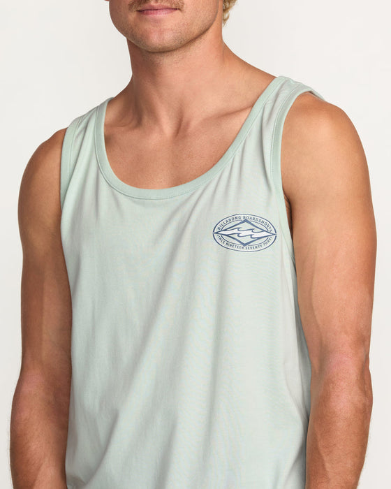 Billabong Diamond Vision Premium Tank-Ash Blue