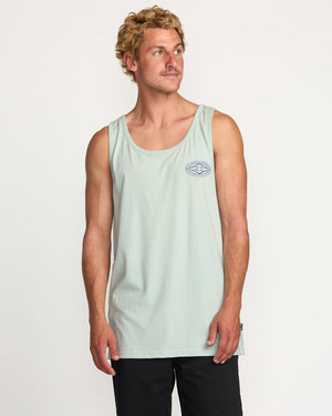 Billabong Diamond Vision Premium Tank-Ash Blue