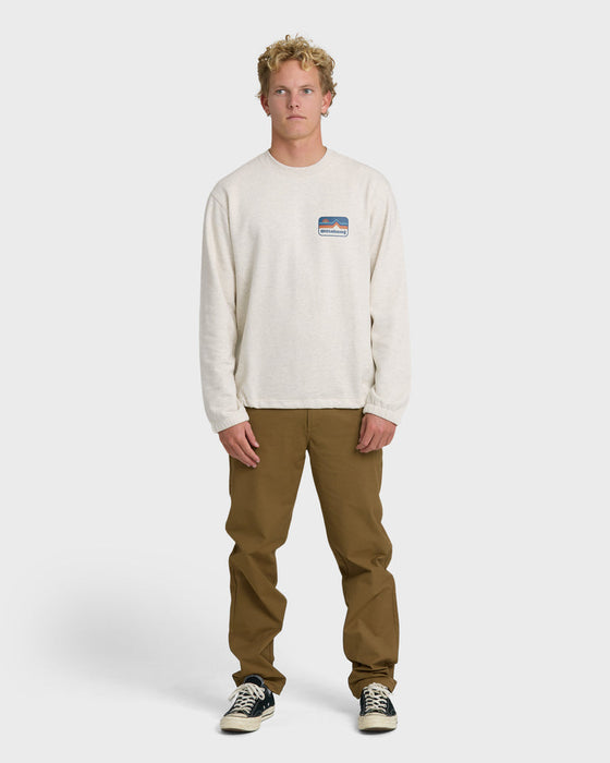 Billabong Compass Crew Sweatshirt-Oatmeal Heather