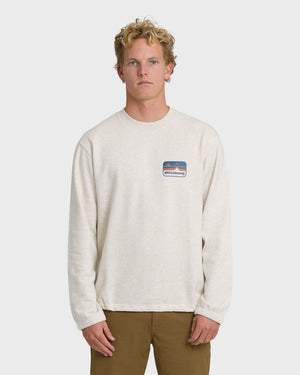 Billabong Compass Crew Sweatshirt-Oatmeal Heather