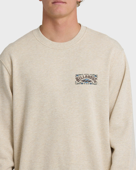 Billabong Short Sands Crew Sweatshirt-Oatmeal Heather