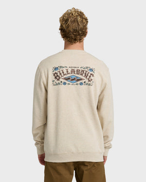 Billabong Short Sands Crew Sweatshirt-Oatmeal Heather