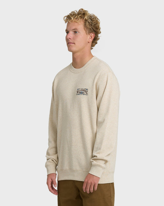 Billabong Short Sands Crew Sweatshirt-Oatmeal Heather