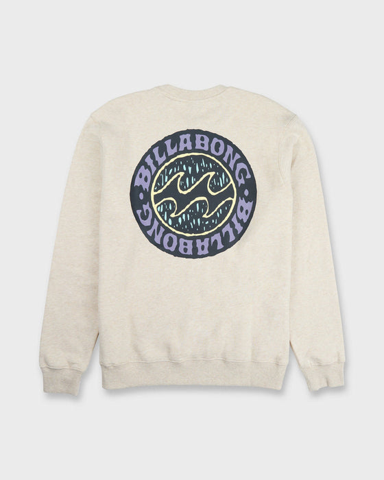 Billabong Short Sands Crew Sweatshirt-Oatmeal Heather