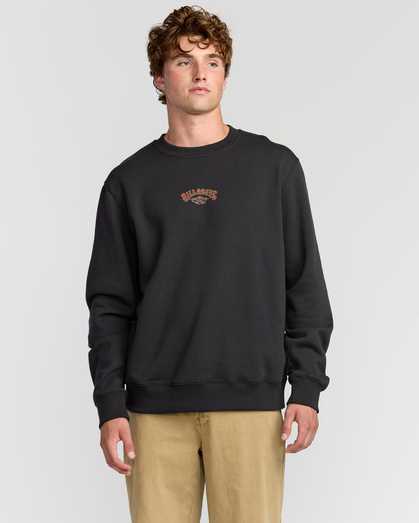 Billabong Short Sands Crew Sweatshirt-Washed Black