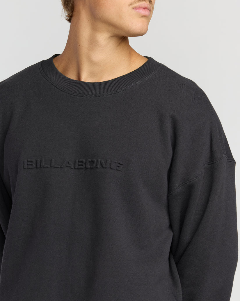 Billabong Iconic Emboss Crew Sweatshirt-Black