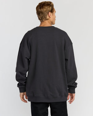 Billabong Iconic Emboss Crew Sweatshirt-Black