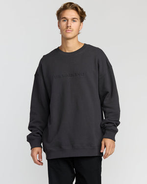Billabong Iconic Emboss Crew Sweatshirt-Black