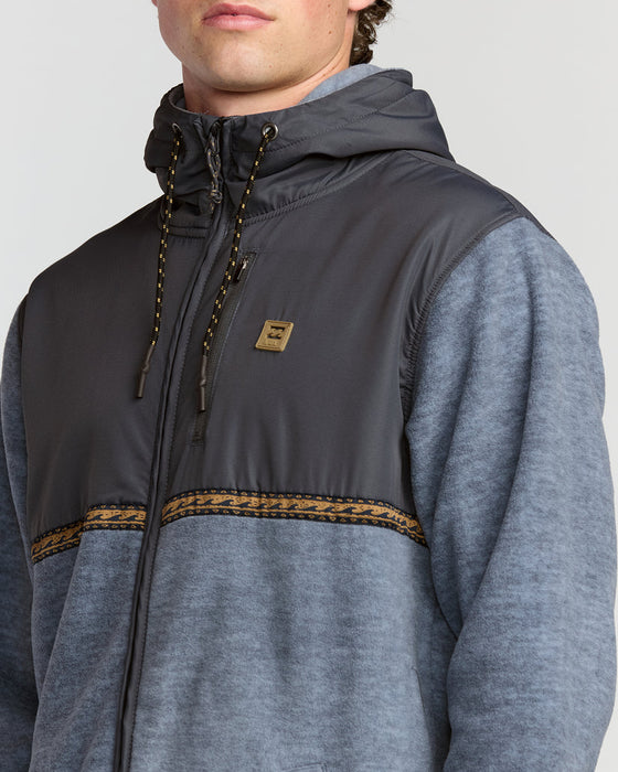 Billabong Boundary Lite Zip Sweatshirt-Steel Blue