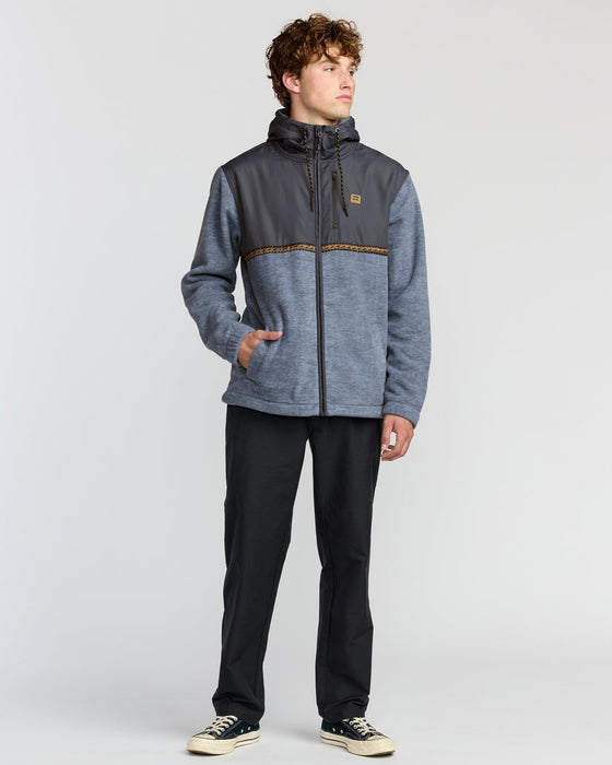 Billabong Boundary Lite Zip Sweatshirt-Steel Blue