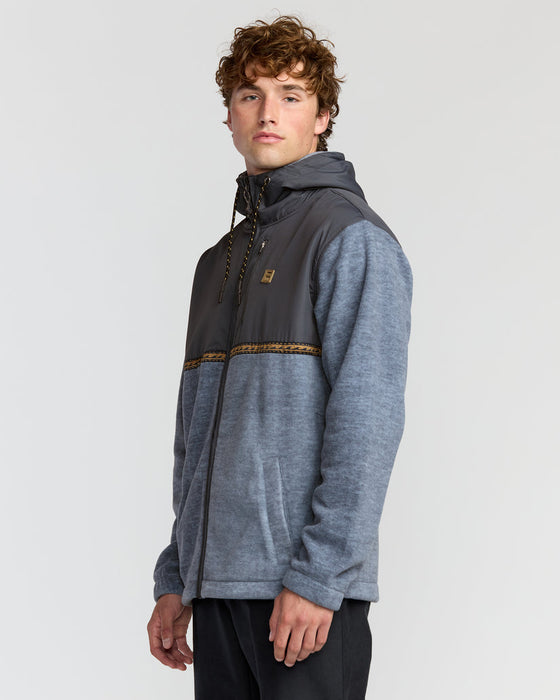 Billabong Boundary Lite Zip Sweatshirt-Steel Blue