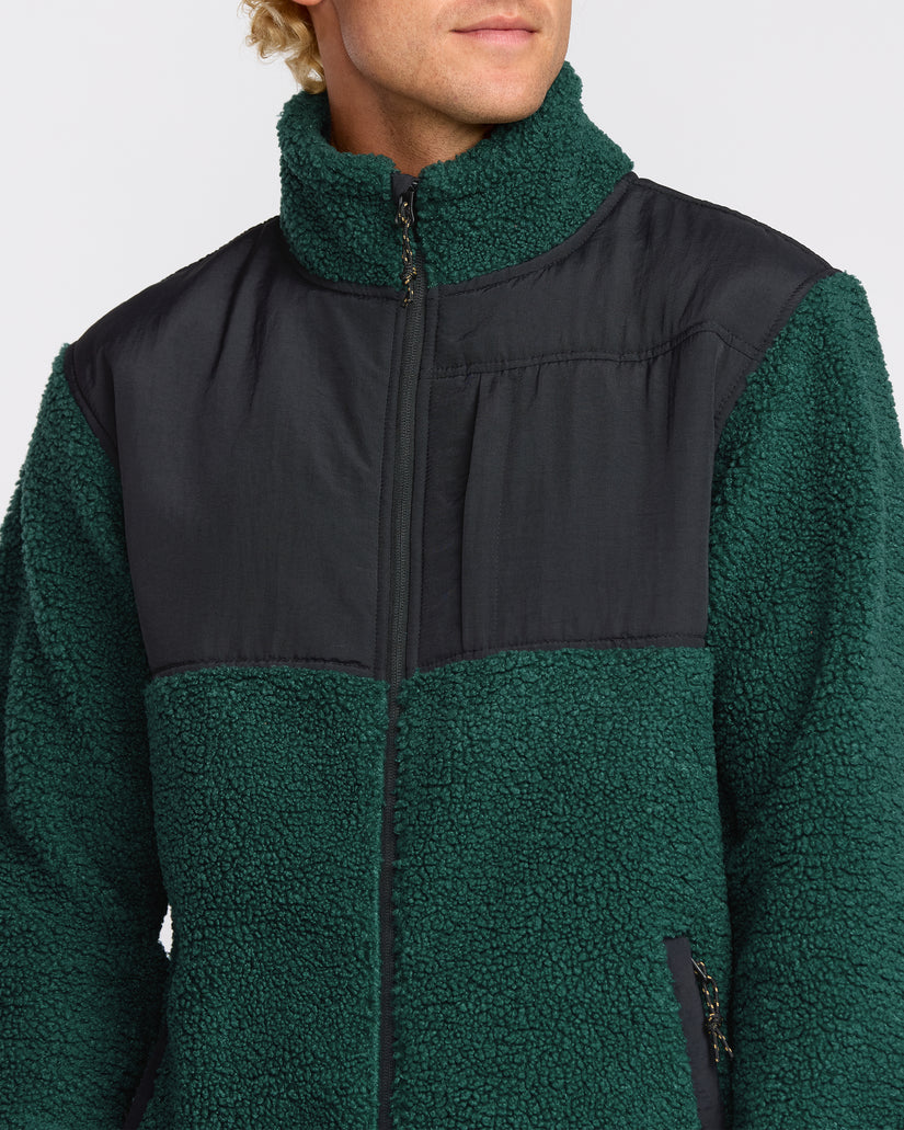 Billabong Boundary Summit Zip Sweatshirt-Pine