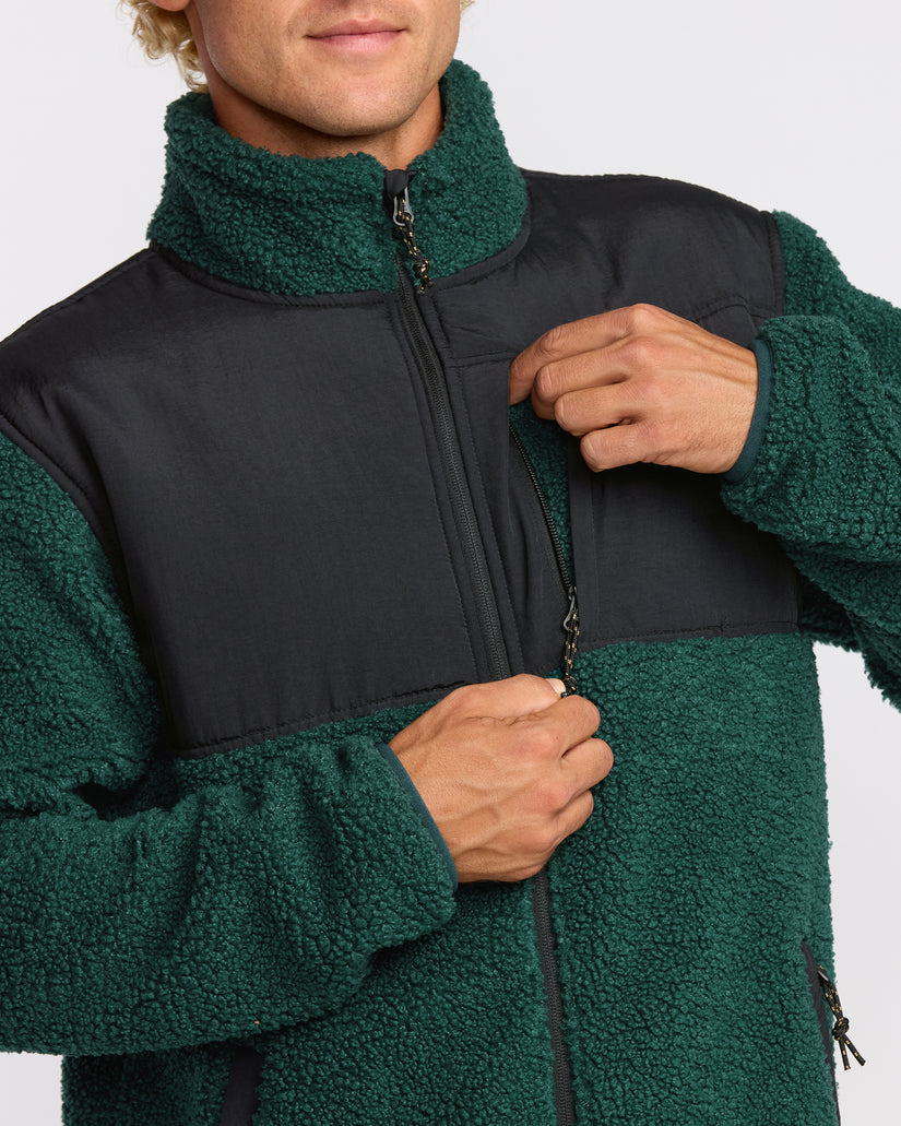 Billabong Boundary Summit Zip Sweatshirt-Pine