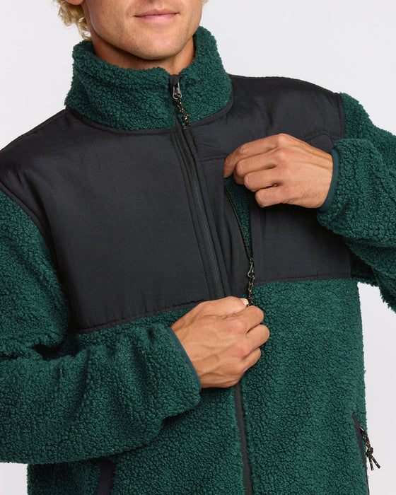 Billabong Boundary Summit Zip Sweatshirt-Pine