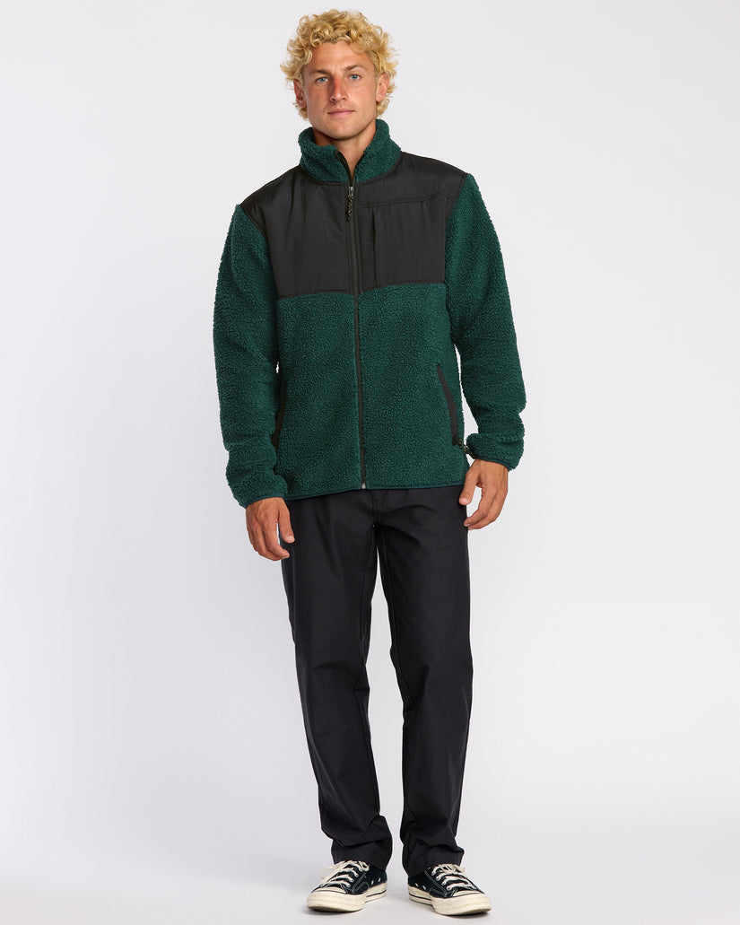 Billabong Boundary Summit Zip Sweatshirt-Pine