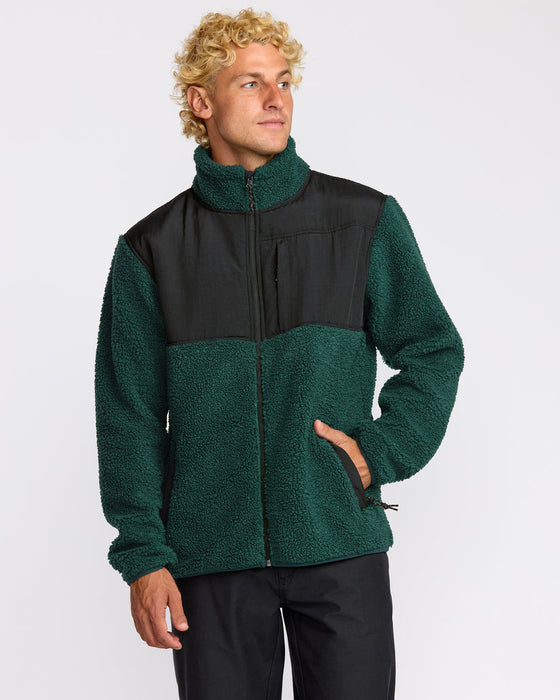 Billabong Boundary Summit Zip Sweatshirt-Pine
