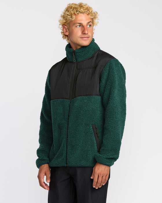 Billabong Boundary Summit Zip Sweatshirt-Pine