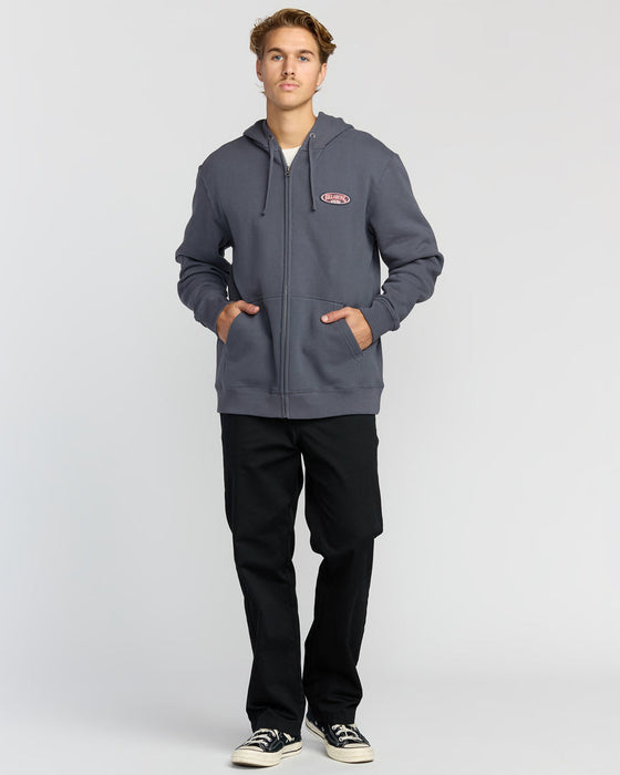 Billabong Bad Dog Zip Sweatshirt-Midnight Blue