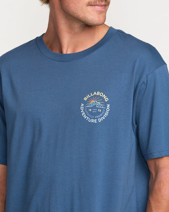 Billabong Rockies Adiv Tee-Deep Blue