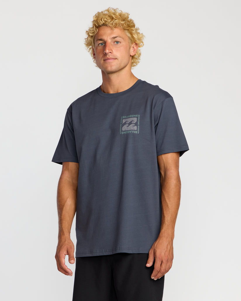 Billabong Trail Adiv Tee-Midnight Blue