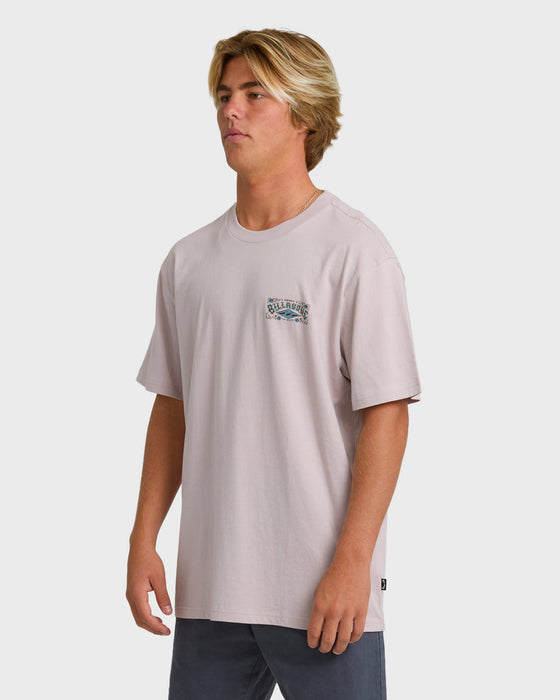 Billabong Heritage Arch Premium Tee-Dusty Purple
