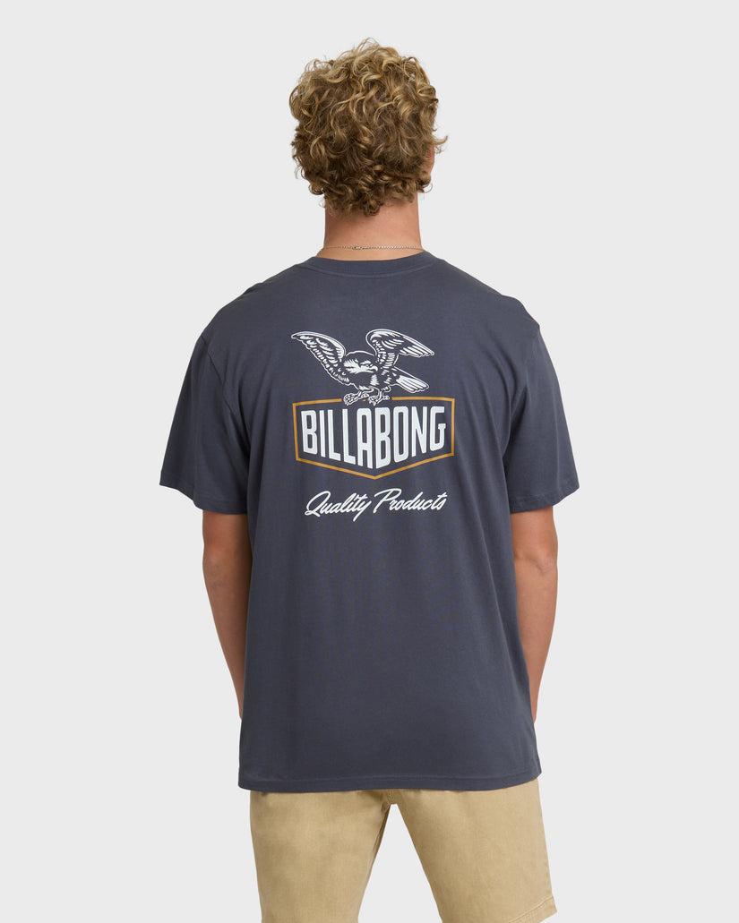 Billabong Roadie Premium Tee-Graystone