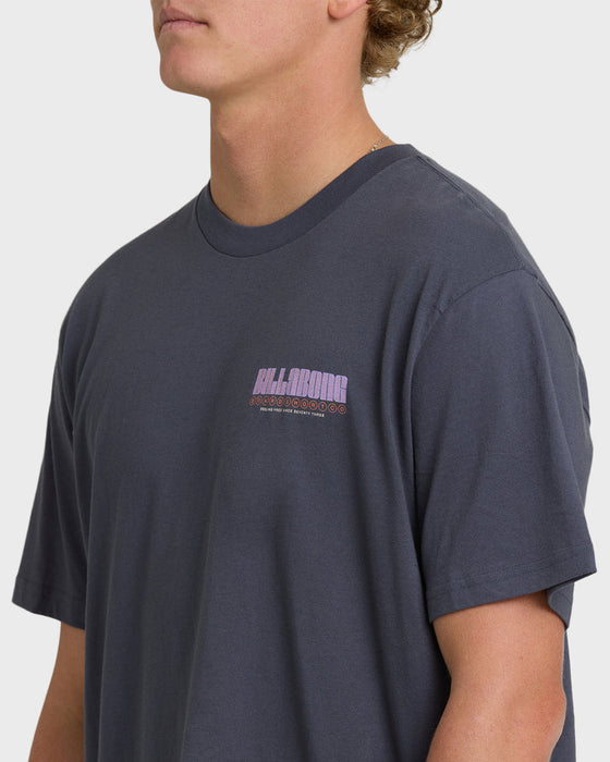 Billabong Broadsheet Premium Tee-Graystone