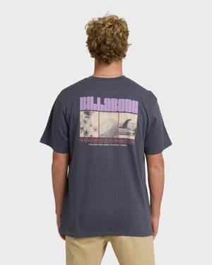 Billabong Broadsheet Premium Tee-Graystone— Alternate View